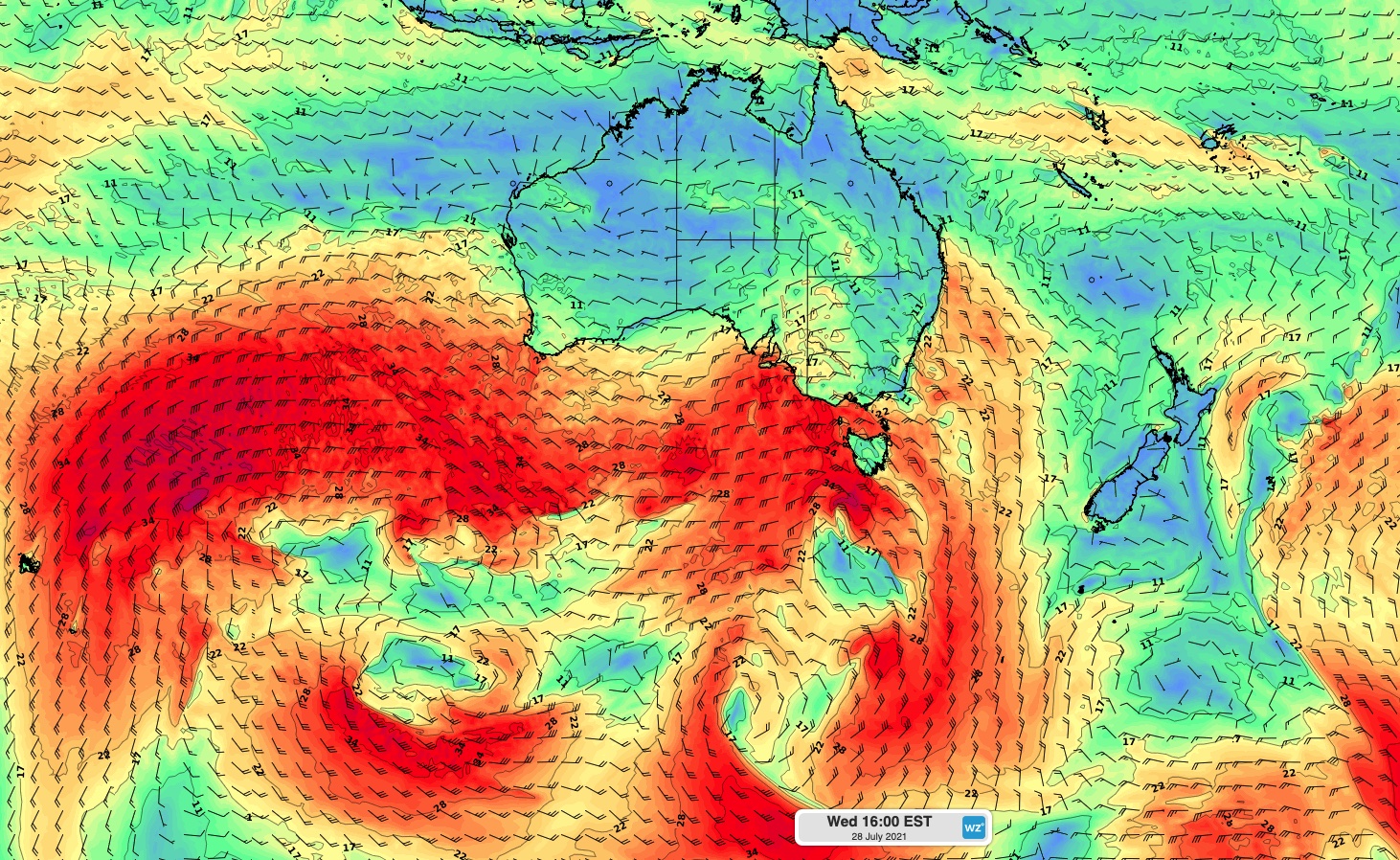 Why is it so windy in Australia this week?
